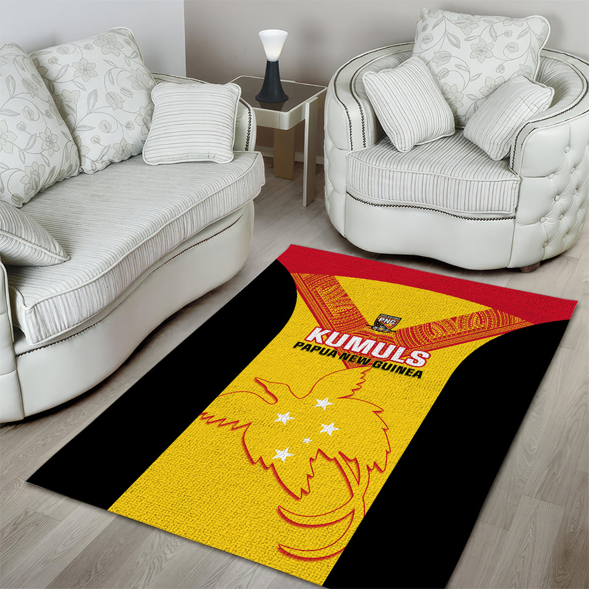 Custom Papua New Guinea Rubgby Area Rug Pacific 2023 Go PNG Kumuls LT14 - Polynesian Pride