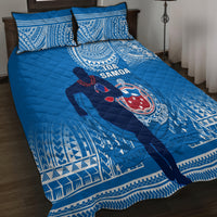 Samoa Rugby Quilt Bed Set Pacific 2023 Go Toa Samoa LT14 - Polynesian Pride