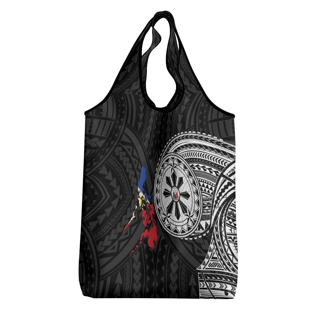 Philippines Strong Grocery Bag Filipino Map Polynesian Tattoo - Polynesian Pride