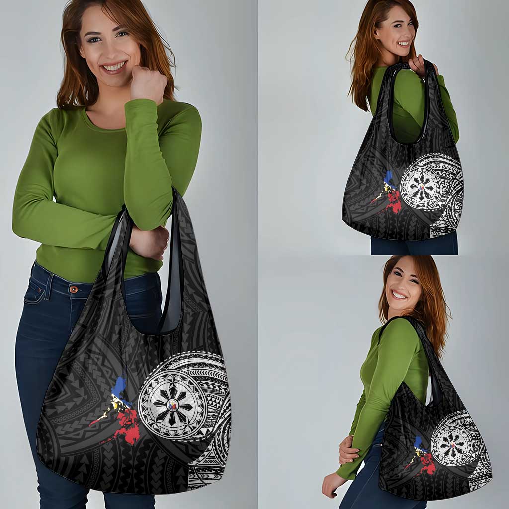 Philippines Strong Grocery Bag Filipino Map Polynesian Tattoo - Polynesian Pride