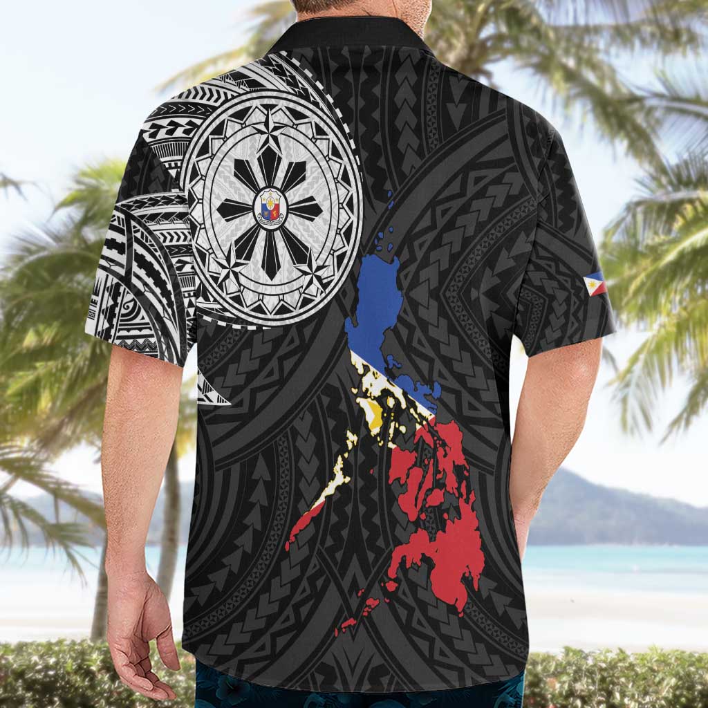 Philippines Strong Hawaiian Shirt Filipino Map Polynesian Tattoo - Polynesian Pride