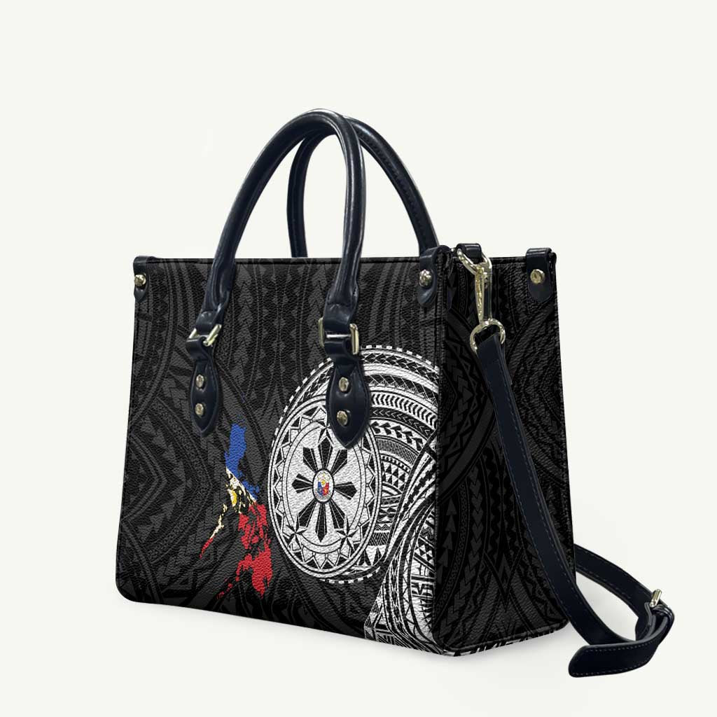 Philippines Strong Leather Bag Filipino Map Polynesian Tattoo - Polynesian Pride