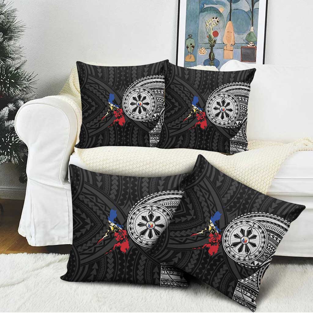 Philippines Strong Pillow Cover Filipino Map Polynesian Tattoo - Polynesian Pride