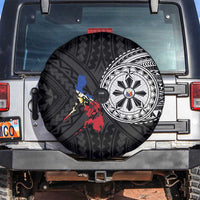 Philippines Strong Spare Tire Cover Filipino Map Polynesian Tattoo - Polynesian Pride