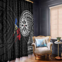 Philippines Strong Window Curtain Filipino Map Polynesian Tattoo - Polynesian Pride