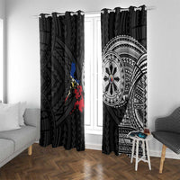 Philippines Strong Window Curtain Filipino Map Polynesian Tattoo - Polynesian Pride