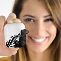 New Zealand Lawn Bowls Custom AirPods Case Aotearoa Silver Fern - Polynesian Pride