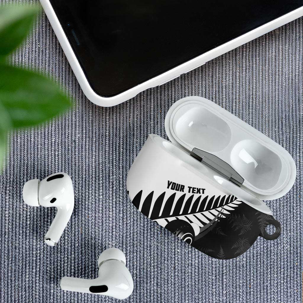 New Zealand Lawn Bowls Custom AirPods Case Aotearoa Silver Fern - Polynesian Pride