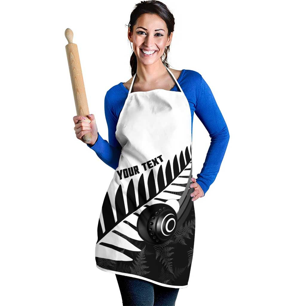 New Zealand Lawn Bowls Custom Apron Aotearoa Silver Fern - Polynesian Pride