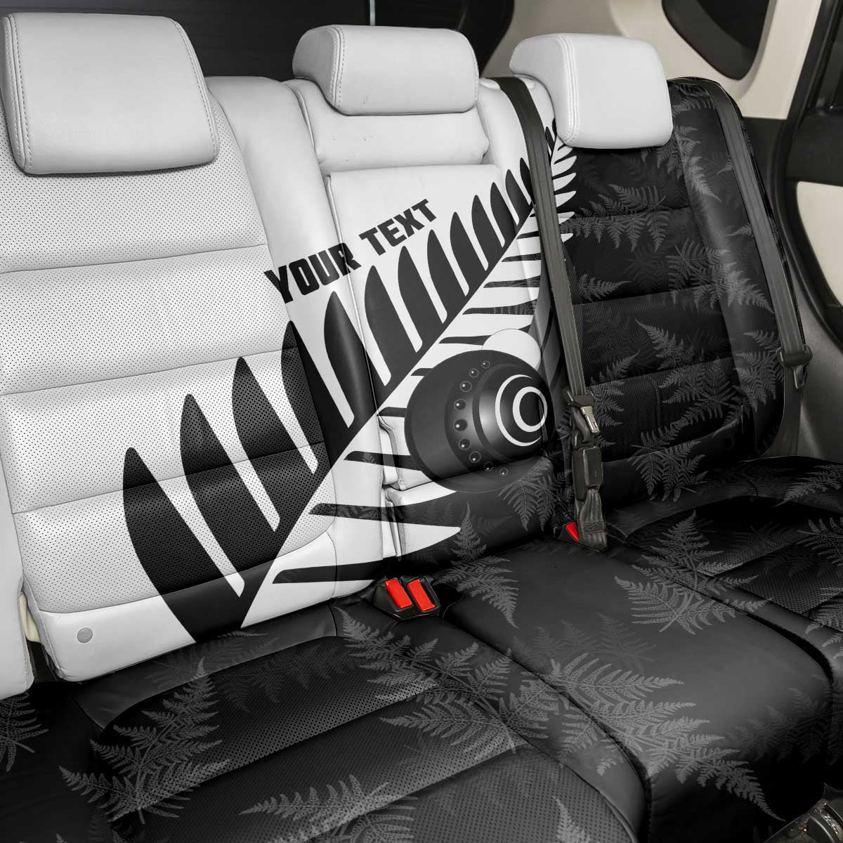 New Zealand Lawn Bowls Custom Back Car Seat Cover Aotearoa Silver Fern LT14 - Polynesian Pride