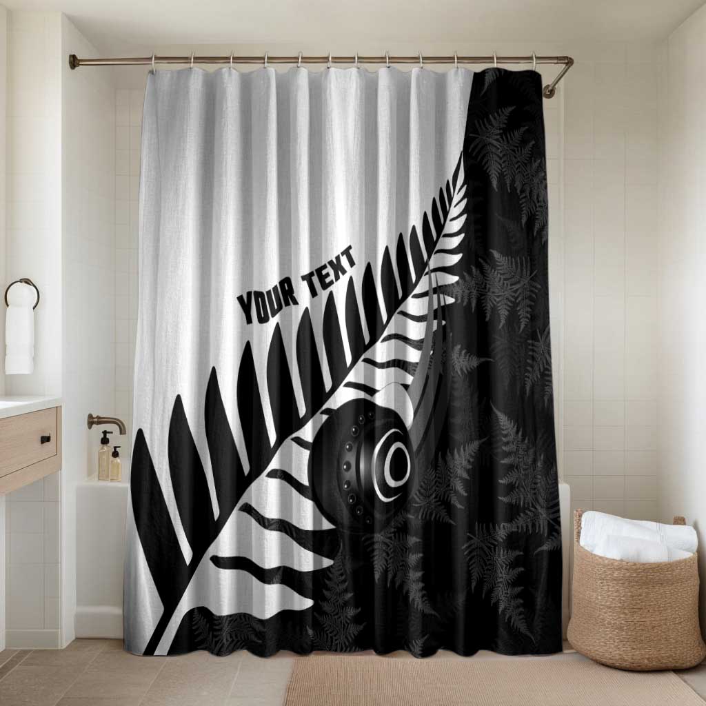 New Zealand Lawn Bowls Custom Bathroom Set Aotearoa Silver Fern - Polynesian Pride