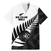 New Zealand Lawn Bowls Custom Family Matching Mermaid Dress and Hawaiian Shirt Aotearoa Silver Fern - Polynesian Pride