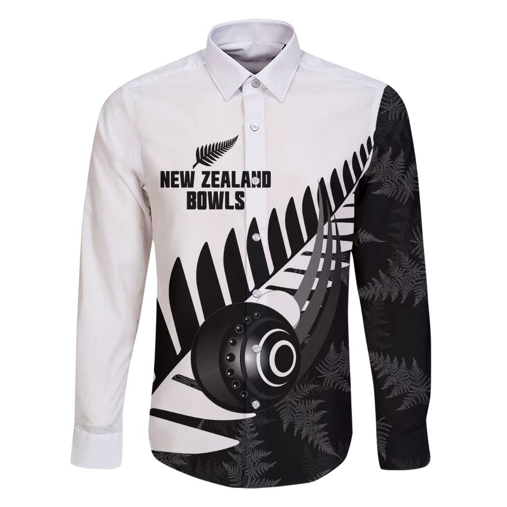 New Zealand Lawn Bowls Custom Family Matching Mermaid Dress and Hawaiian Shirt Aotearoa Silver Fern - Polynesian Pride