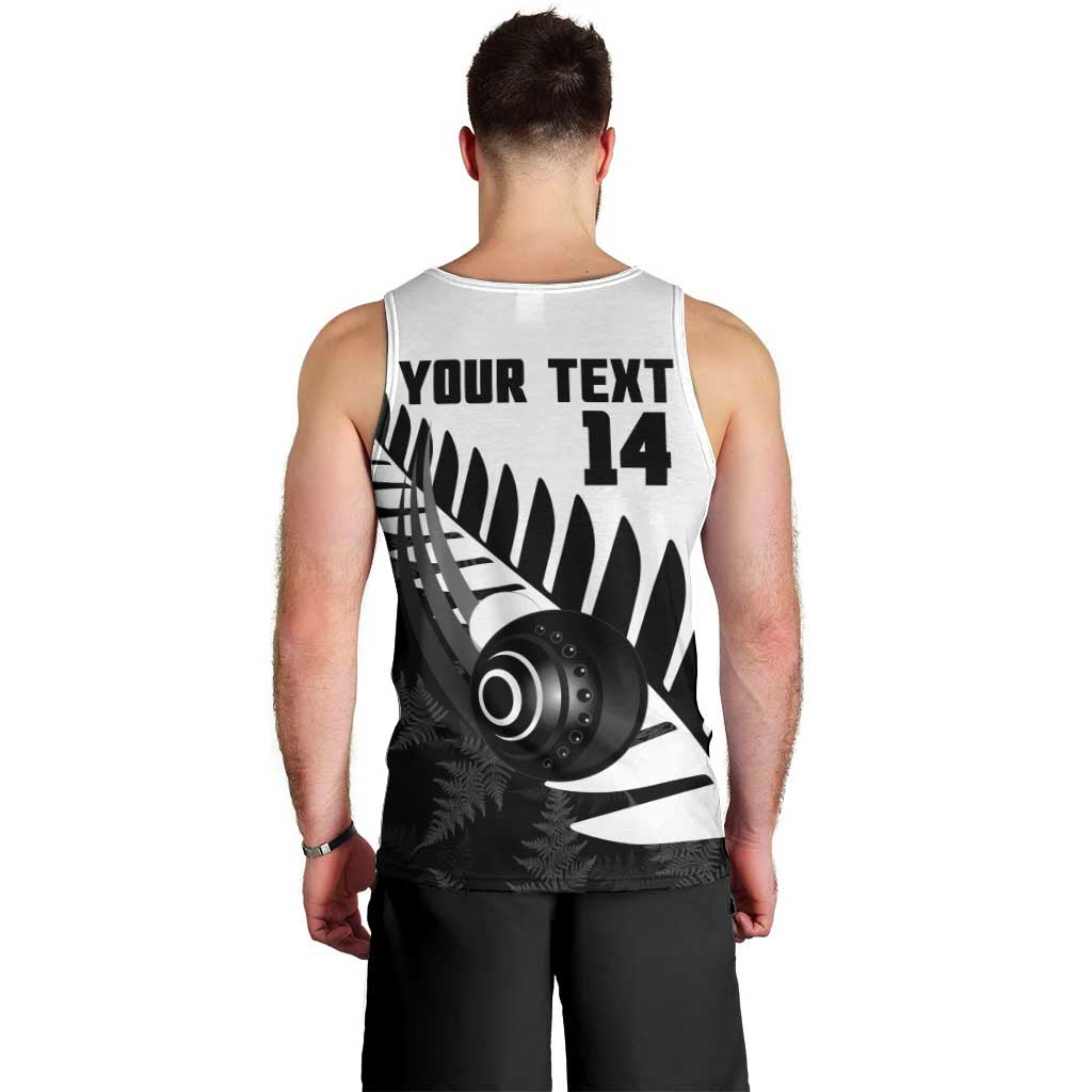 New Zealand Lawn Bowls Custom Men Tank Top Aotearoa Silver Fern - Polynesian Pride