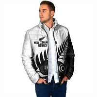New Zealand Lawn Bowls Custom Padded Jacket Aotearoa Silver Fern - Polynesian Pride