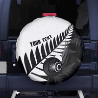 New Zealand Lawn Bowls Custom Spare Tire Cover Aotearoa Silver Fern - Polynesian Pride