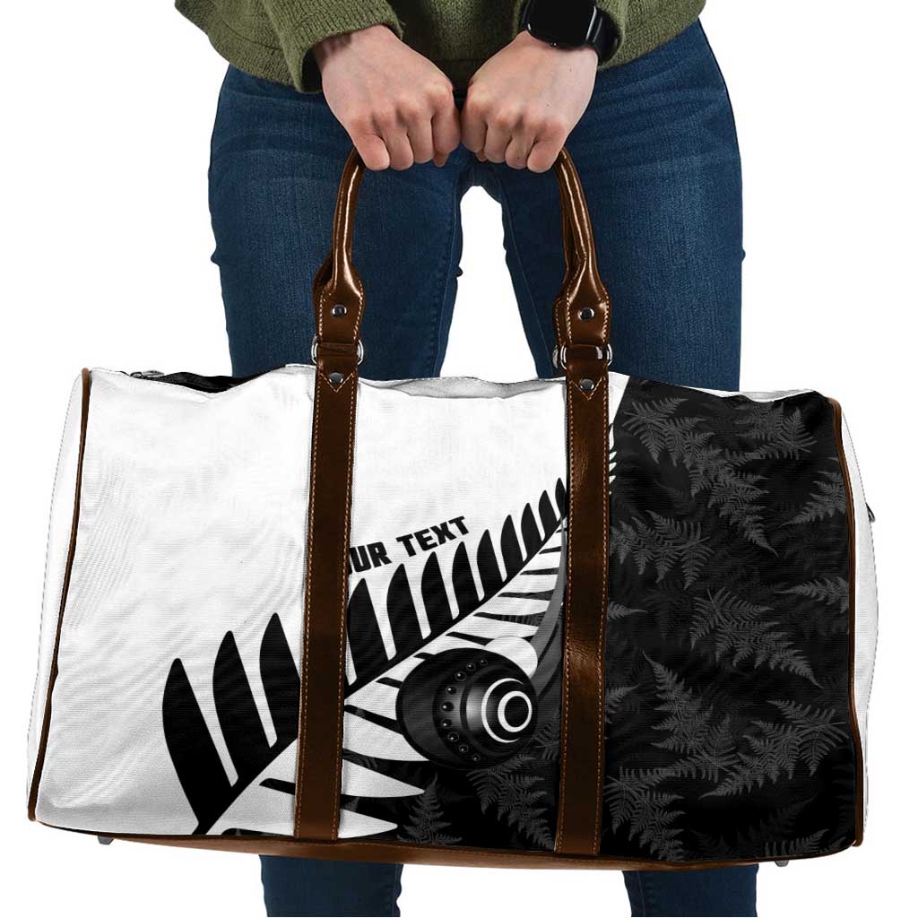 New Zealand Lawn Bowls Custom Travel Bag Aotearoa Silver Fern - Polynesian Pride