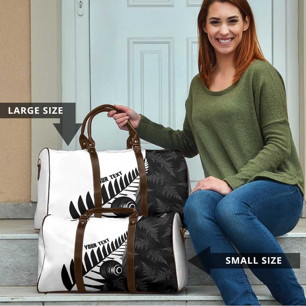 New Zealand Lawn Bowls Custom Travel Bag Aotearoa Silver Fern - Polynesian Pride