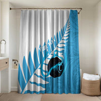 New Zealand Lawn Bowls Prostate Cancer Custom Bathroom Set Aotearoa Maori Silver Fern Blue Ribbon - Polynesian Pride
