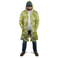 Lime Green Hawaii Kalo Palaka Motifs Cloak Hawaiian Taro Leaves Elegant Vibes LT14 - Polynesian Pride