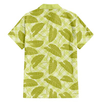 Lime Green Hawaii Kalo Palaka Motifs Family Matching Summer Maxi Dress and Hawaiian Shirt Hawaiian Taro Leaves Elegant Vibes - Polynesian Pride