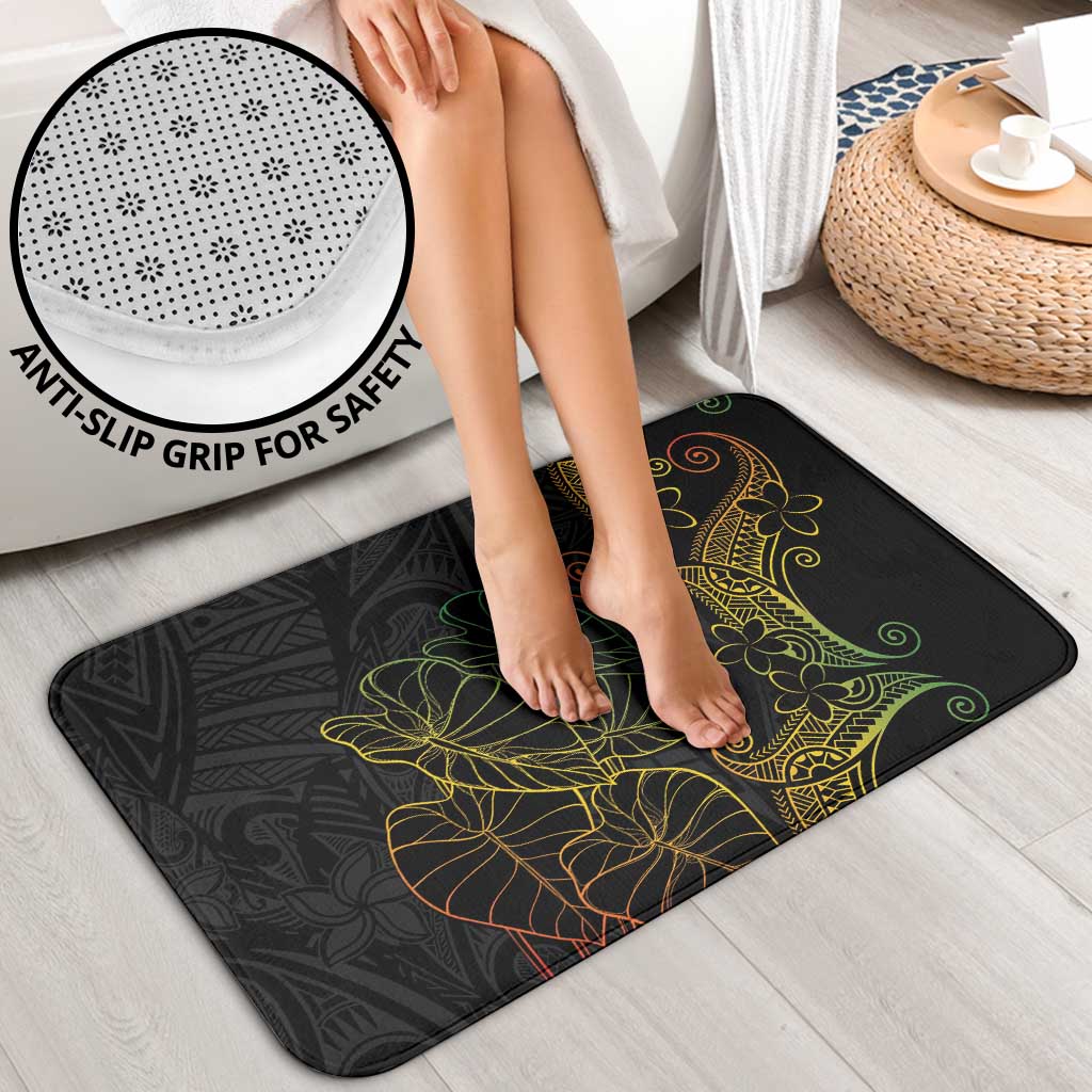 Aloha Hawaii Kalo Bathroom Set Reggae Taro Polynesian Pattern - Polynesian Pride