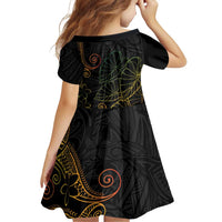 Aloha Hawaii Kalo Family Matching Off Shoulder Maxi Dress and Hawaiian Shirt Reggae Taro Polynesian Pattern - Polynesian Pride