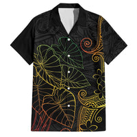 Aloha Hawaii Kalo Family Matching Summer Maxi Dress and Hawaiian Shirt Reggae Taro Polynesian Pattern - Polynesian Pride