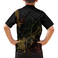 Aloha Hawaii Kalo Hawaiian Shirt Reggae Taro Polynesian Pattern - Polynesian Pride