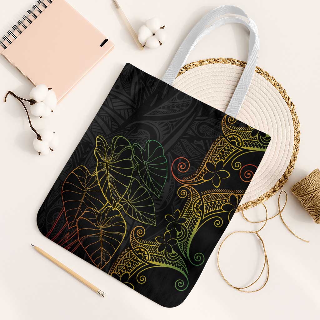 Aloha Hawaii Kalo Tote Bag Reggae Taro Polynesian Pattern - Polynesian Pride