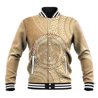 Tonga Ngatu Turtle Baseball Jacket Vintage Tongan Tapa Cloth