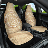 Tonga Ngatu Turtle Car Seat Cover Vintage Tongan Tapa Cloth LT14 One Size Brown - Polynesian Pride