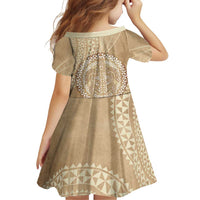 Tonga Ngatu Turtle Family Matching Tank Maxi Dress and Hawaiian Shirt Vintage Tongan Tapa Cloth