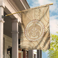Tonga Ngatu Turtle Garden Flag Vintage Tongan Tapa Cloth