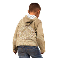 Tonga Ngatu Turtle Kid Hoodie Vintage Tongan Tapa Cloth