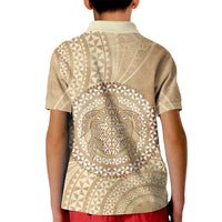 Tonga Ngatu Turtle Kid Polo Shirt Vintage Tongan Tapa Cloth LT14 - Polynesian Pride