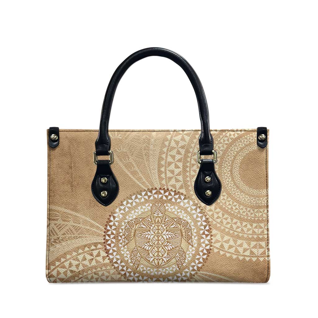 Tonga Ngatu Turtle Leather Bag Vintage Tongan Tapa Cloth