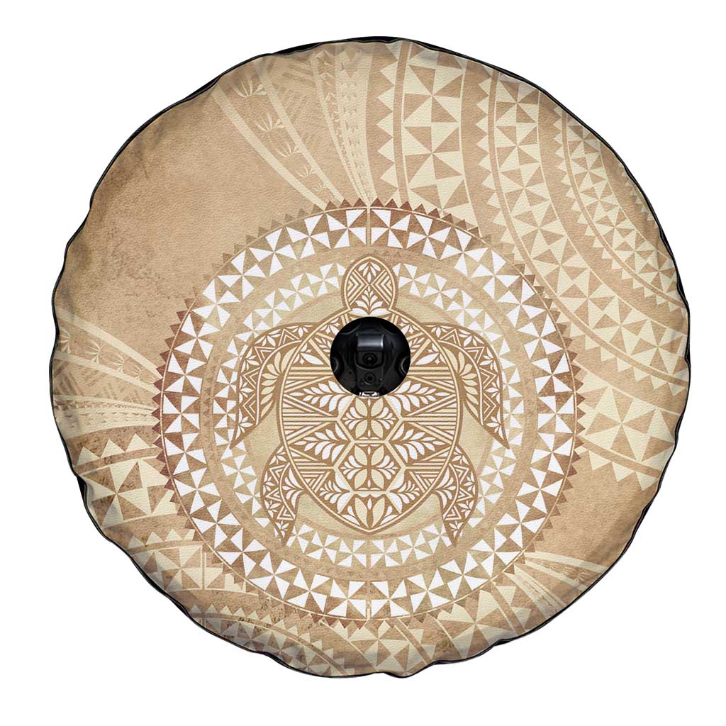 Tonga Ngatu Turtle Spare Tire Cover Vintage Tongan Tapa Cloth LT14 - Polynesian Pride