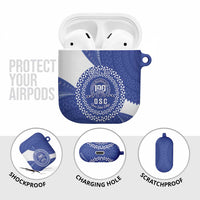 Queen Salote College 100th Anniversary Personalized AirPods Case Est 1926 Kolisi Fefine Tongan Ngatu Pattern LT14 - Polynesian Pride