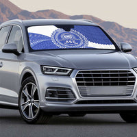 Queen Salote College 100th Anniversary Personalized Auto Sun Shade Est 1926 Kolisi Fefine Tongan Ngatu Pattern
