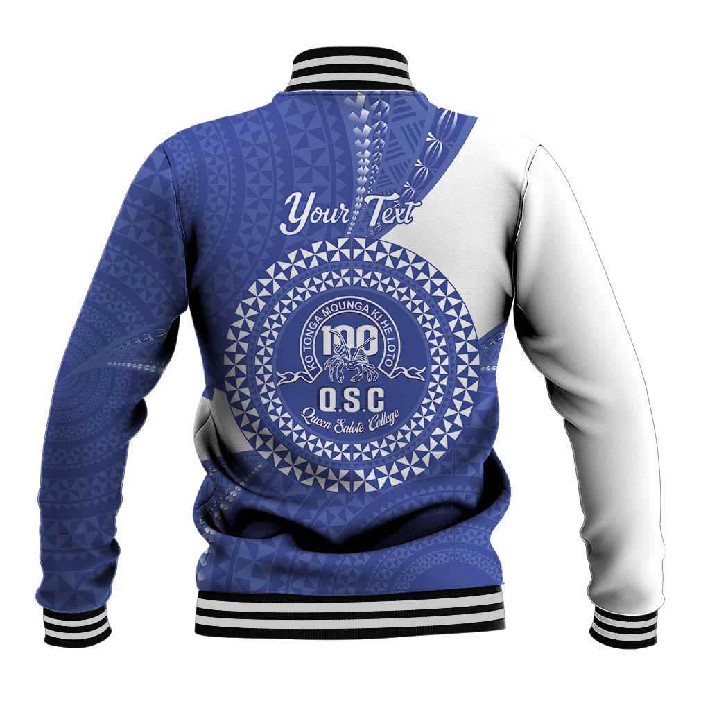 Queen Salote College 100th Anniversary Personalized Baseball Jacket Est 1926 Kolisi Fefine Tongan Ngatu Pattern