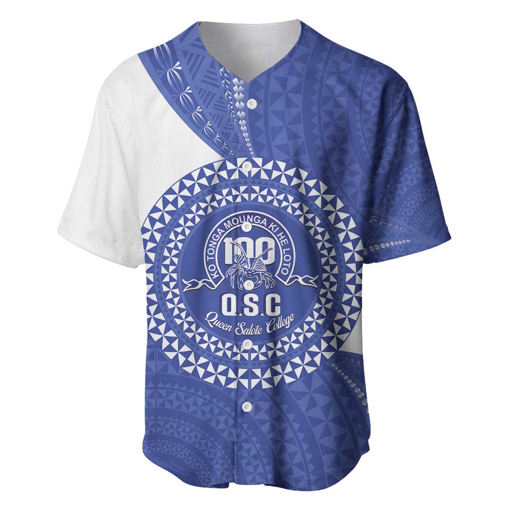 Queen Salote College 100th Anniversary Personalized Baseball Jersey Est 1926 Kolisi Fefine Tongan Ngatu Pattern