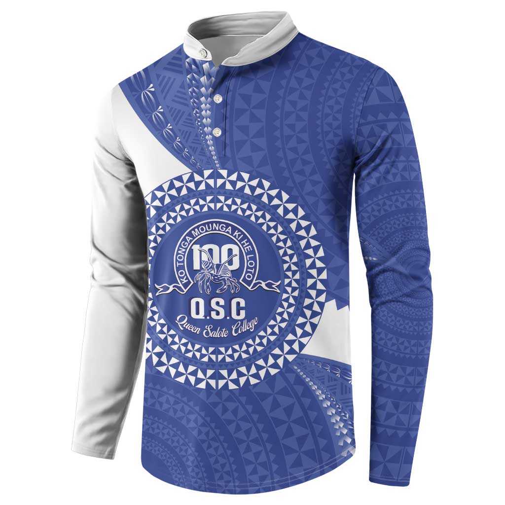 Queen Salote College 100th Anniversary Personalized Button Sweatshirt Est 1926 Kolisi Fefine Tongan Ngatu Pattern