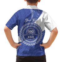 Queen Salote College 100th Anniversary Personalized Family Matching Off Shoulder Maxi Dress and Hawaiian Shirt Est 1926 Kolisi Fefine Tongan Ngatu Pattern