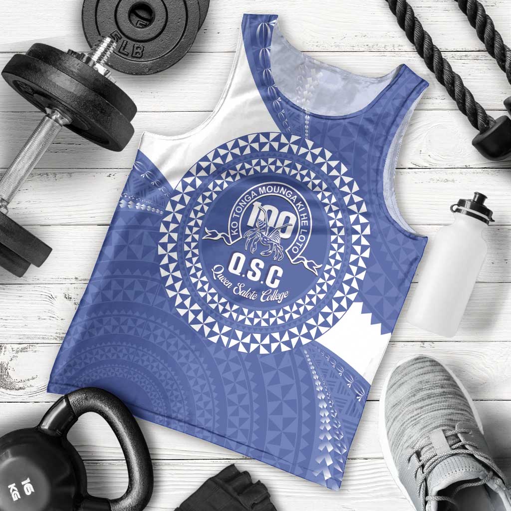 Queen Salote College 100th Anniversary Personalized Men Tank Top Est 1926 Kolisi Fefine Tongan Ngatu Pattern LT14 - Polynesian Pride