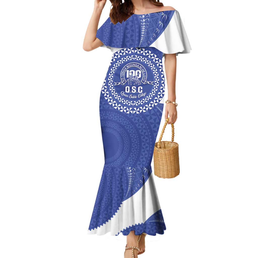 Queen Salote College 100th Anniversary Personalized Mermaid Dress Est 1926 Kolisi Fefine Tongan Ngatu Pattern