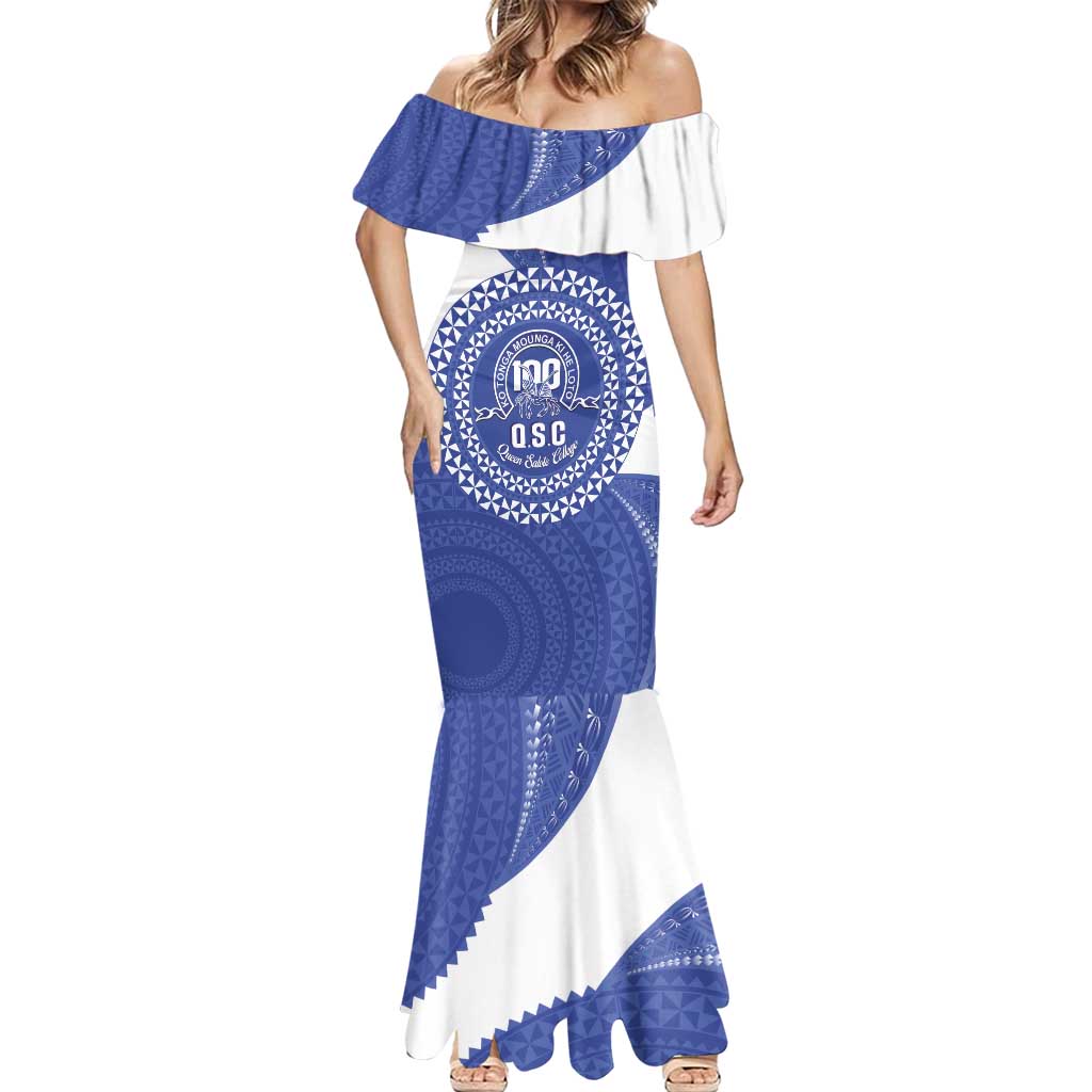 Queen Salote College 100th Anniversary Personalized Mermaid Dress Est 1926 Kolisi Fefine Tongan Ngatu Pattern