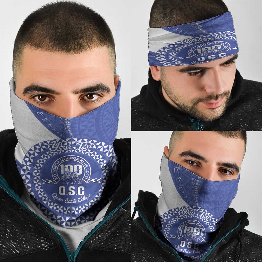 Queen Salote College 100th Anniversary Personalized Neck Gaiter Est 1926 Kolisi Fefine Tongan Ngatu Pattern