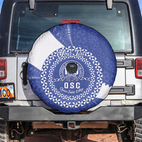 Queen Salote College 100th Anniversary Personalized Spare Tire Cover Est 1926 Kolisi Fefine Tongan Ngatu Pattern