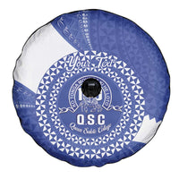Queen Salote College 100th Anniversary Personalized Spare Tire Cover Est 1926 Kolisi Fefine Tongan Ngatu Pattern